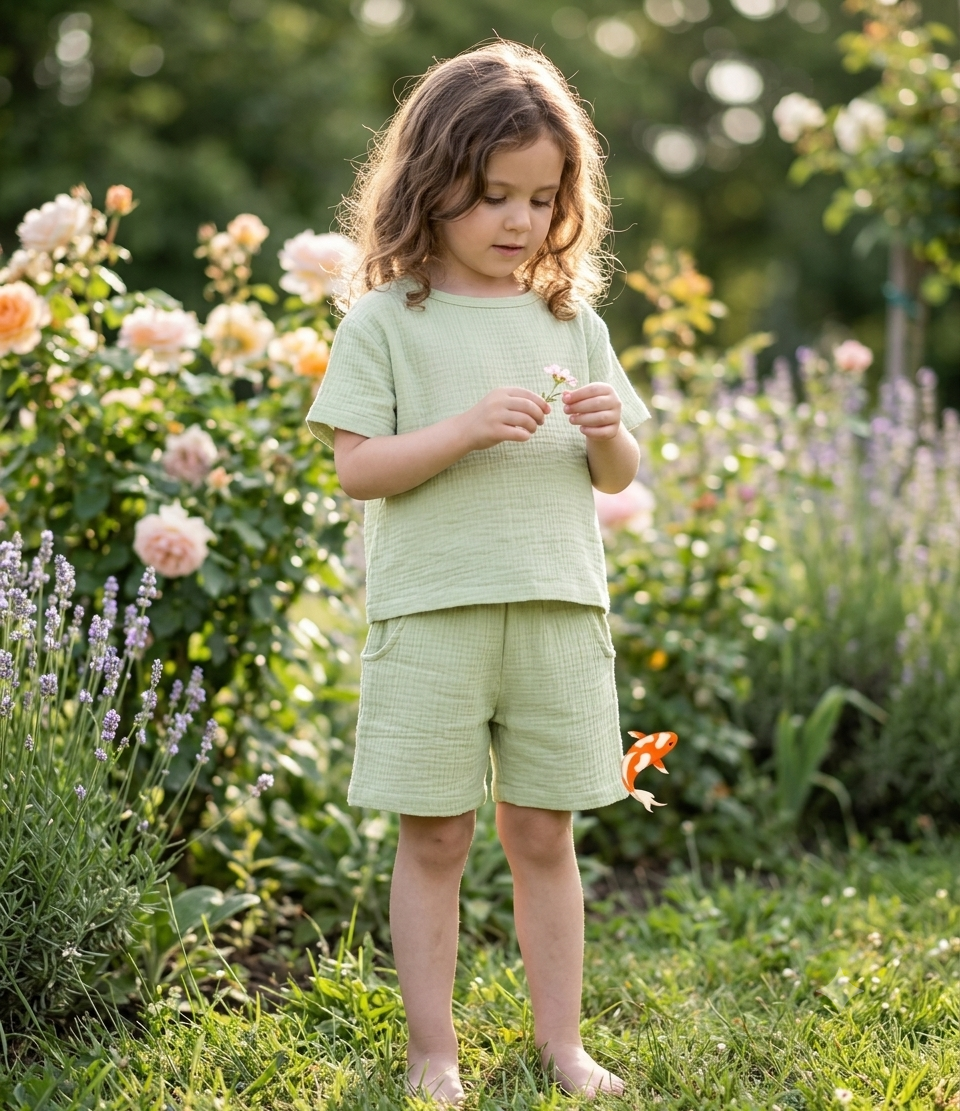 Toddler Two-Piece Double Gauze Cotton Set
