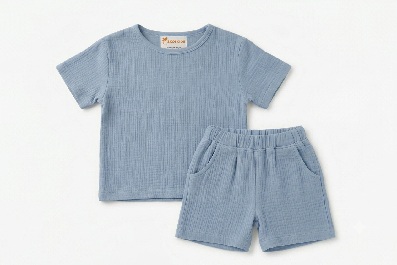 Toddler Two-Piece Double Gauze Cotton Set