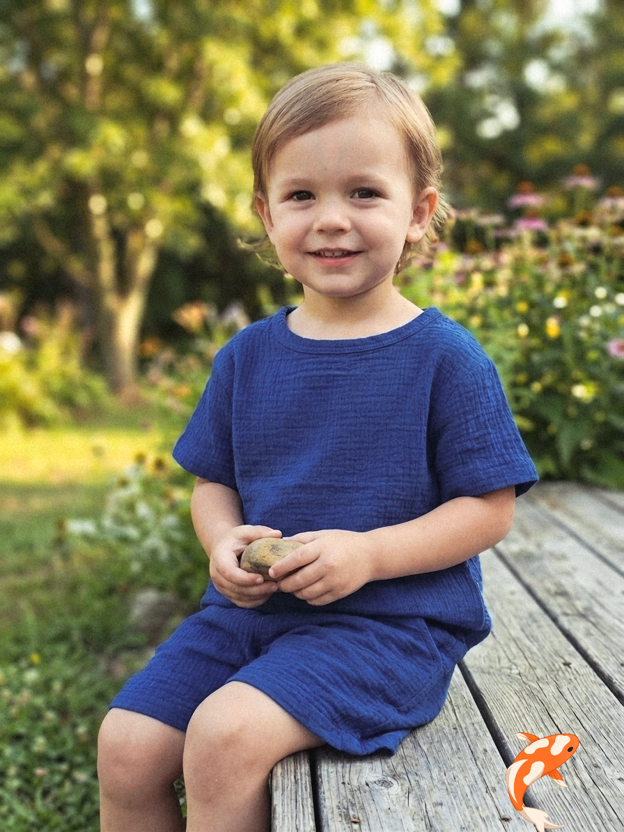 Toddler Two-Piece Double Gauze Cotton Set