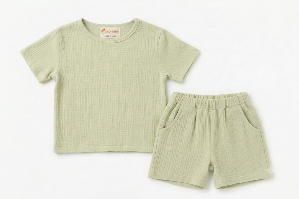 Toddler Two-Piece Double Gauze Cotton Set